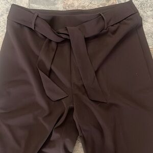 NYC Black Wide-Leg Pants with Elastic Waist